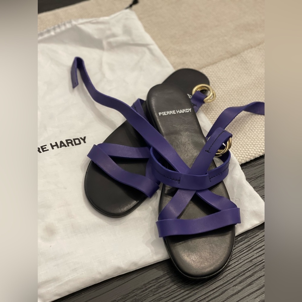 Pierre Hardy Leather Flat Sandals
